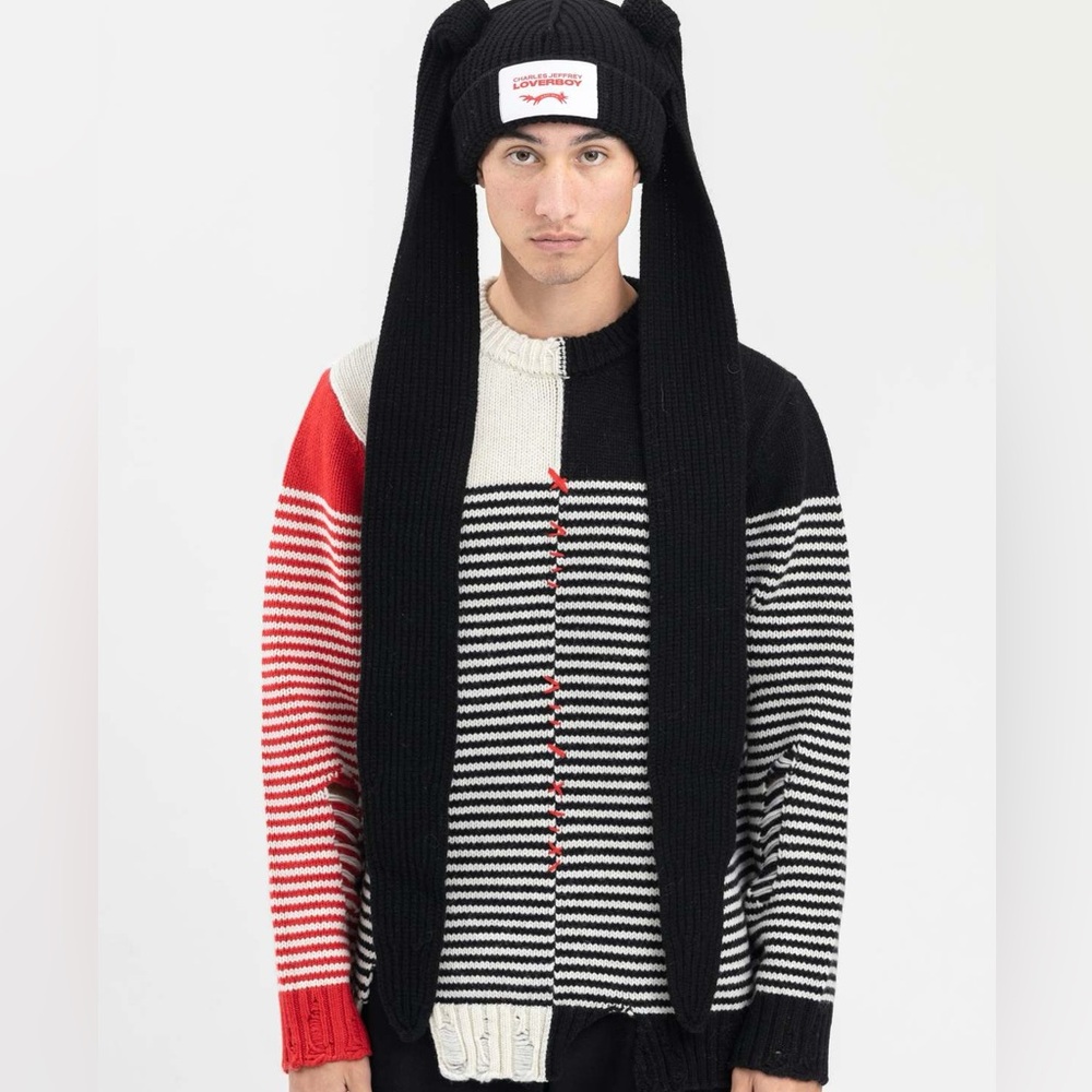 Charles Jeffrey Loverboy extra long rabbit ear beanie